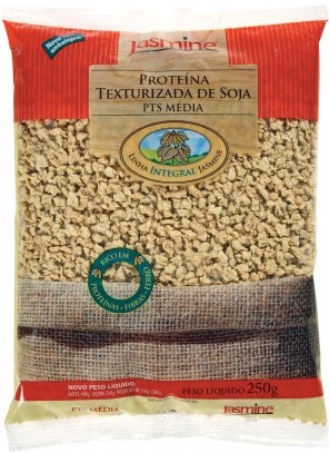 PTS - MEDIA.png - Proteína Texturizada de Soja - PTS MédioRICO EM PROTEINASRICO EM FIBRASBAIXO TEOR DE GORDURAIngredientes: Proteína Texturizada de SojaNÃO CONTÉM GLÚTENDisponível na versão: 250g.